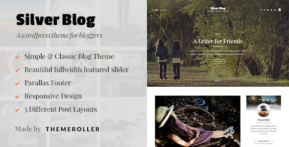 Silver Blog - A Simple WordPress Blog Theme icon