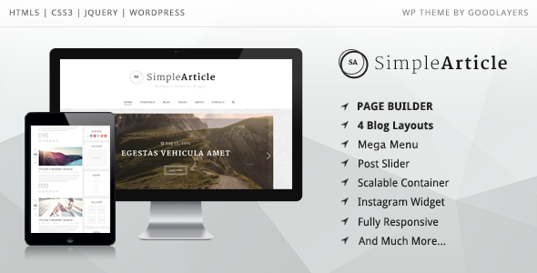 Simple Article - WordPress Theme For Personal Blog icon