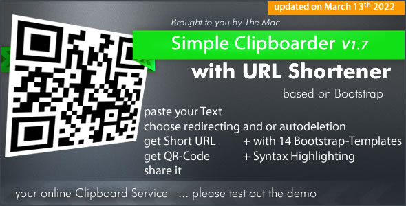 Simple Clipboarder with URL Shortener Service icon