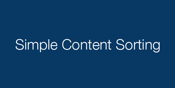 Simple Content Sorting icon