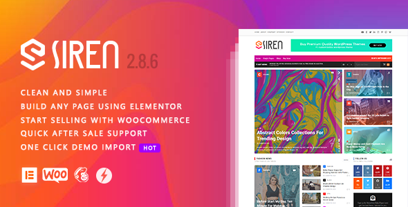 Siren - News Magazine Elementor WordPress Theme icon