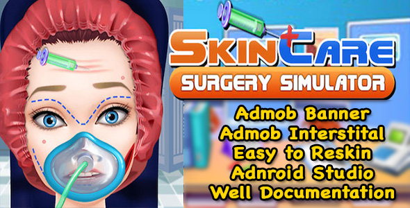 Skin Care Surgery Simulator + (Best Kids Doctor Game + Admob + Android Studio) icon