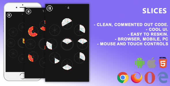 Slices. Mobile, Html5 Game .c3p (Construct 3) icon