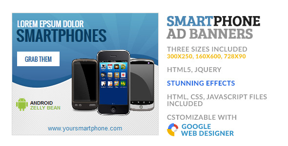 SmartPhone Store GWD HTML5 Ad Banner icon