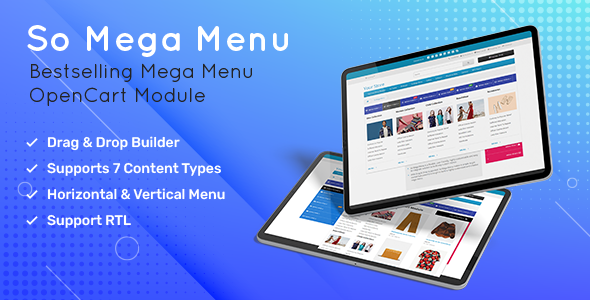 So Mega Menu - Drag & Drop | Responsive OpenCart 3.0.x & OpenCart 2.x Module icon