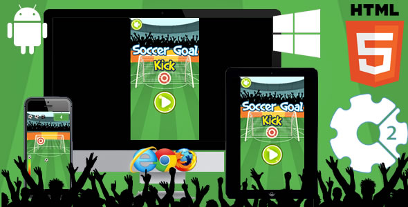 Soccer Goal HTML5 Game - Construct 3 (c3p) icon