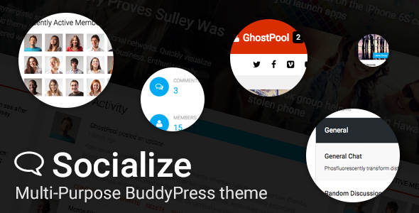 Socialize: Multi-Purpose BuddyPress Theme icon