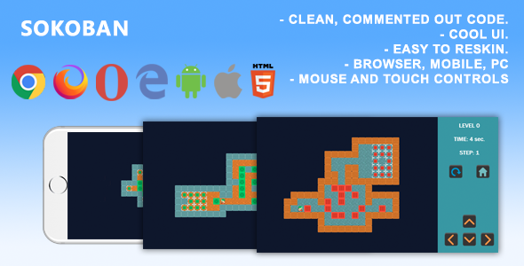Sokoban. Mobile, Html5 Game .c3p (Construct 3) icon