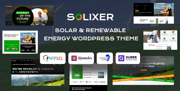 Solixer - Ecology & Solar Energy WordPress Theme icon