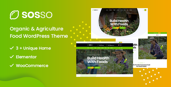 Sosso - Agriculture WordPress Theme icon