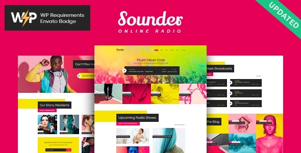 Sounder | Online Internet Radio Station WordPress Theme + RTL icon