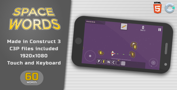 Space words - HTML5 Educational Game icon