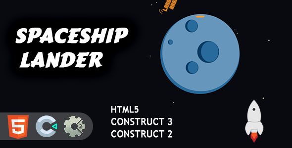 Spaceship Lander HTML5 Construct 2/3 Game icon