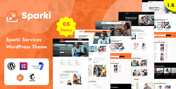 Sparki | Service Repair WordPress Theme icon
