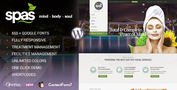 Spas | Health and Beauty WordPress Theme icon