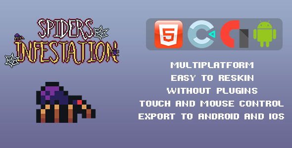 Spiders Infestation Arcade Game - Template for Construct 3 icon