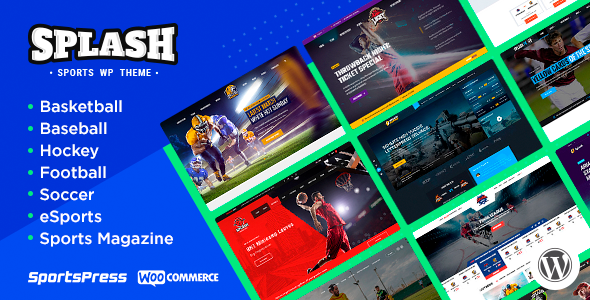 Splash - Sport Club WordPress Theme for Basketball, Football, Hockey icon