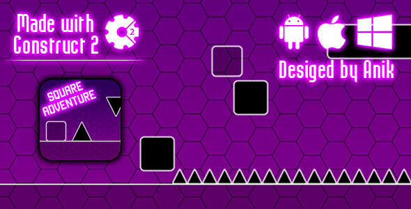 Square Adventure - HTML5 Game (CAPX) icon