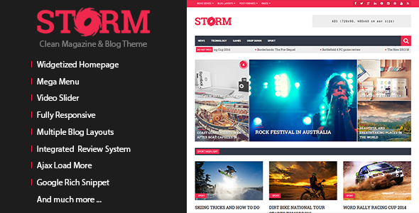 Storm - Clean Magazine & Blog Theme icon