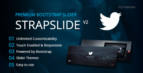 Strapslide - Responsive Bootstrap Slider Plugin icon