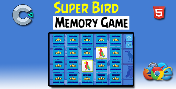 Super Birds Memory - HTML5 Mobile Game icon