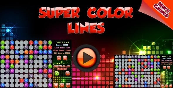 Super Color Lines - HTML5 Mobile Game (Construct 2 | Capx) icon