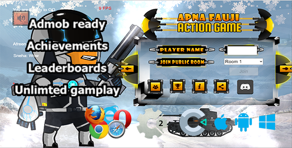 Super Strike Online Multiplayer, HTML5 game (Construct 2/ Construct 3) icon