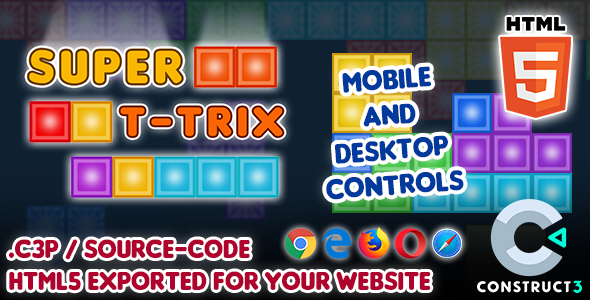 Super T-Trix - HTML5 Construct 3 Game with Source-code icon