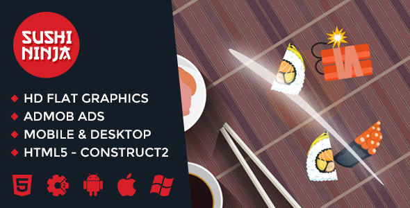 Sushi Ninja - Cut Sushi HTML5 Game icon