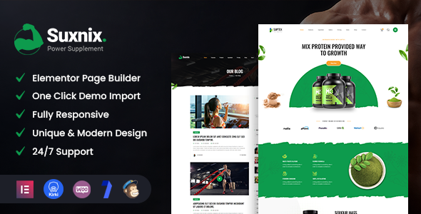 Suxnix - Health Supplement WordPress Theme icon