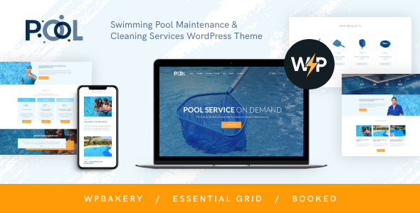 Swimming Pool Maintenance & Cleaning Services WordPress Theme icon
