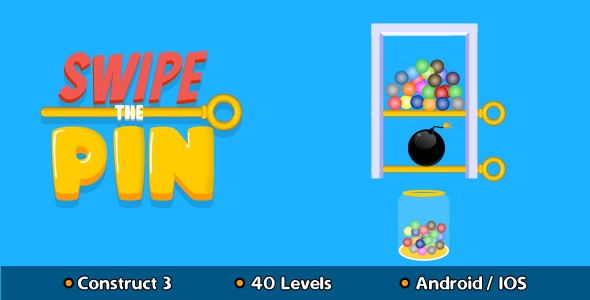 Swipe The Pin - HTML5 Game (Construct 3) icon