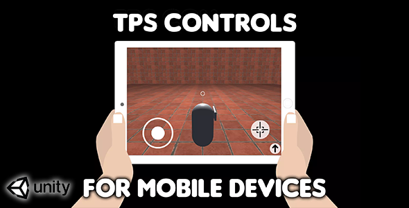 TPS Controls for mobile devices (Unity Source Code) - easy third person shooter virtual controls icon