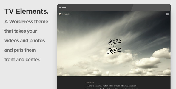 TV Elements Video WordPress Theme for Videographers and Visual Artists icon