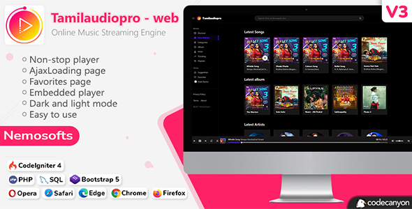 Tamilaudiopro - Online Music Streaming Engine icon