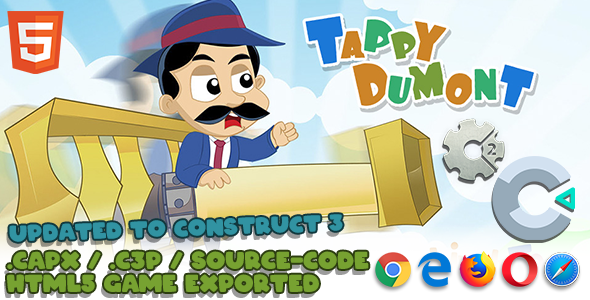 Tappy Dumont - HTML5 Game (Construct 2/3) WIth .capx and .c3p icon
