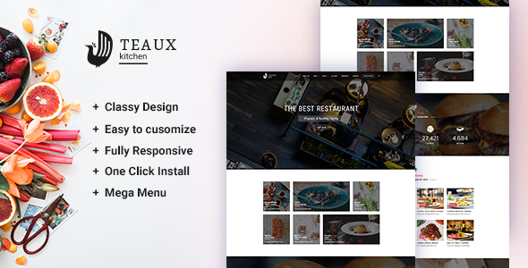 Teaux – WordPress Food & Restaurant Themes icon