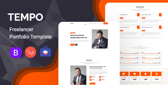 Tempo - Multipurpose Website CMS & Freelancer Portfolio Script icon