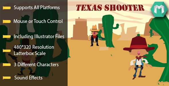 Texas Shooter - HTML5 Game (Construct 2 & Construct 3) icon