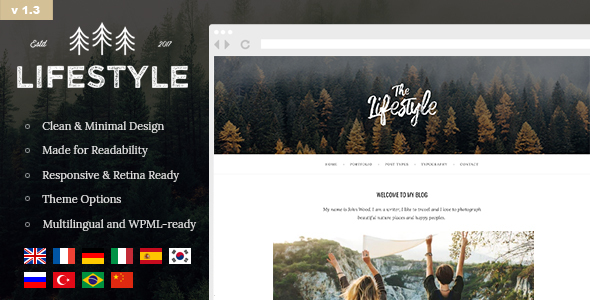 The Lifestyle - Vintage & Simple WordPress Blog Theme icon