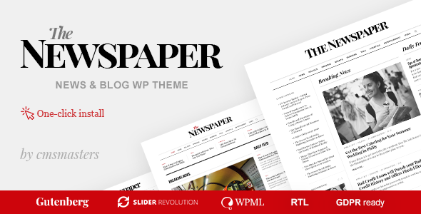 The Newspaper - Magazine Editorial WordPress Theme icon