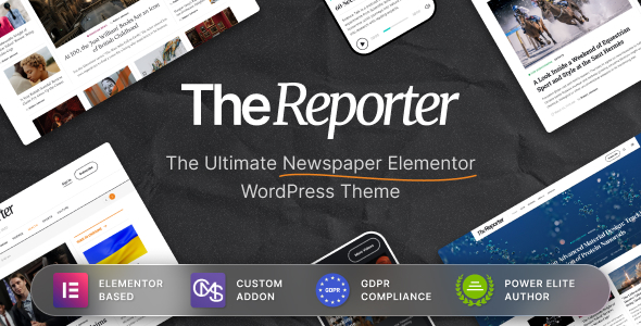 The Reporter - Newspaper Editorial WordPress Theme icon