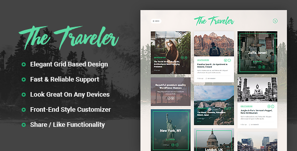 The Traveler - Responsive WordPress Blog Theme icon