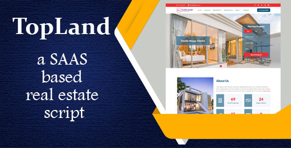 TopLand - Laravel real estate agency portal with saas icon