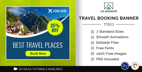Tour & Travel | Travel Booking Banner (TT011) icon