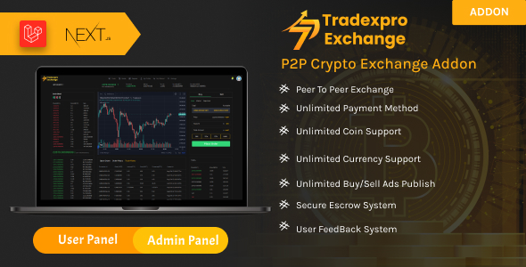 Tradexpro P2P - Pair to Pair Crypto Exchange Addon icon