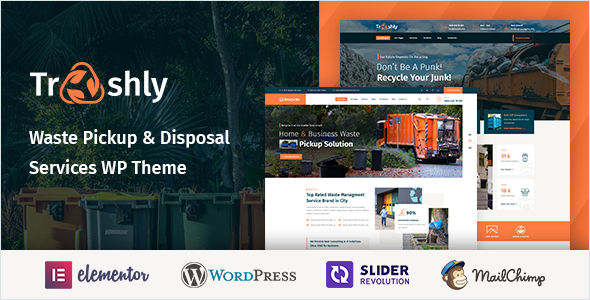 Trashly - Waste Pickup & Disposal Services WordPress Theme icon