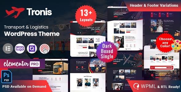 Tronis - Transport & Logistics WordPress Theme icon