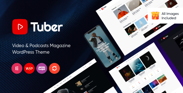 Tuber - Video Blog & Podcast WordPress Theme icon