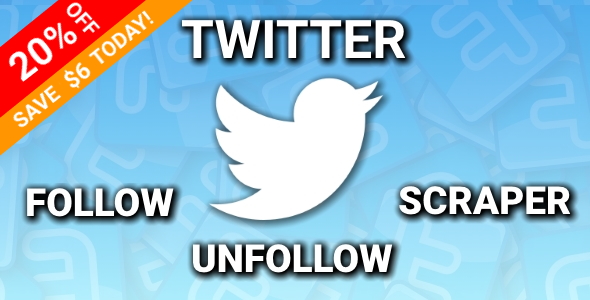 Twitter Auto Follow/Unfollow/Scraper icon